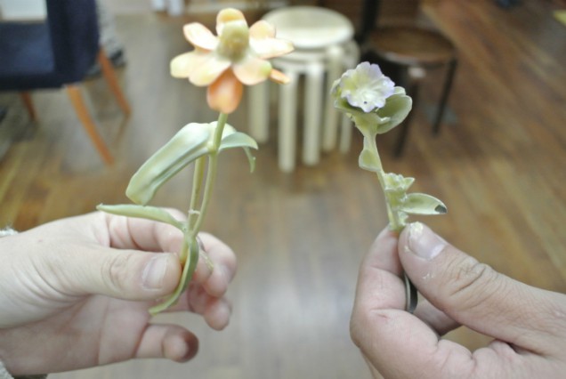花　ティッピング　蜜蠟